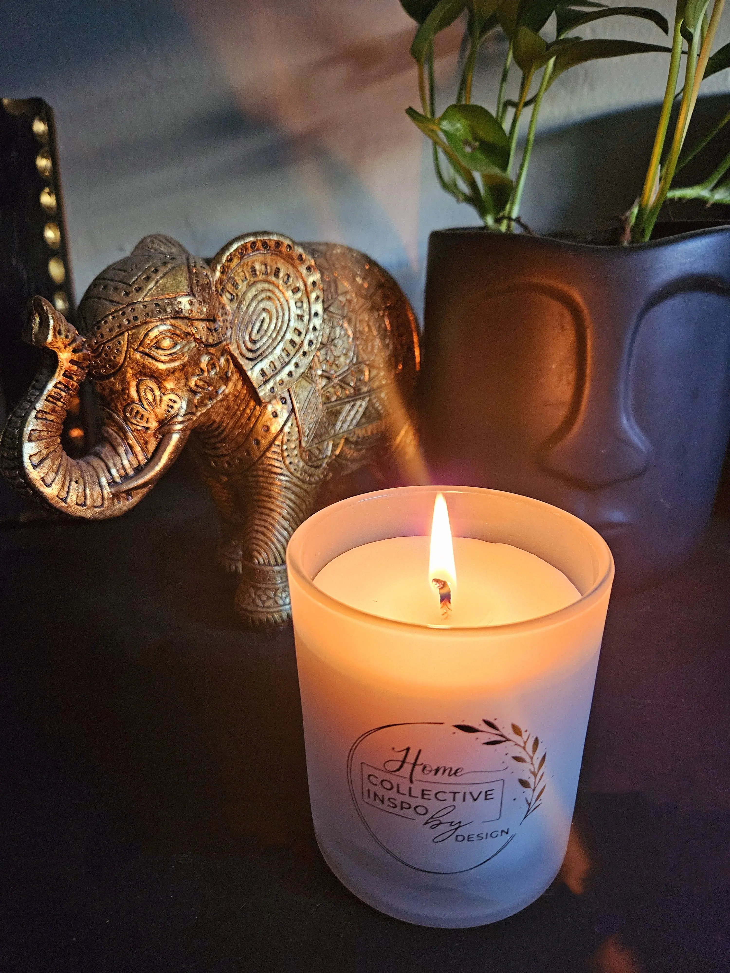 Soy Candle - Rose Amber Musk - 9 oz. big