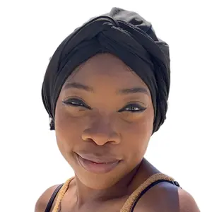 SWIG Deluxe Swim Turban & Beach Bag Combo — Waterproof, Non-Slip Silicone Cap with Expandable Fit for Natural Hair, Curls, Braids & Extensions. Shields hair from chlorine, saltwater, UV rays. Ideal for swimming, beach, spa, and water sports.