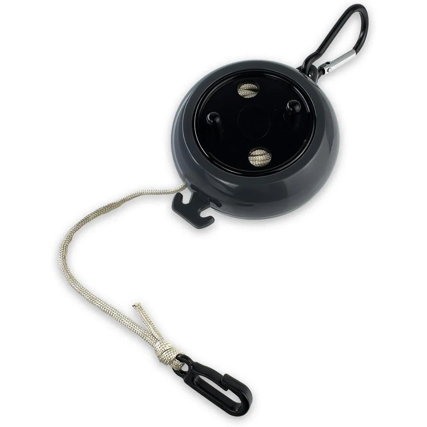 33ft Heavy-Duty Compact Retractable Bow Hoist with 9-Strand Paracord, Secure Carabiner Clip, Stealthy Design, Easy 1-Hand Operation, Tangle-Free Gear for Bow Hunting & Saddle Hunting, Fits in Your Pack, No Extra Bulk, Easy One-Hand Operation