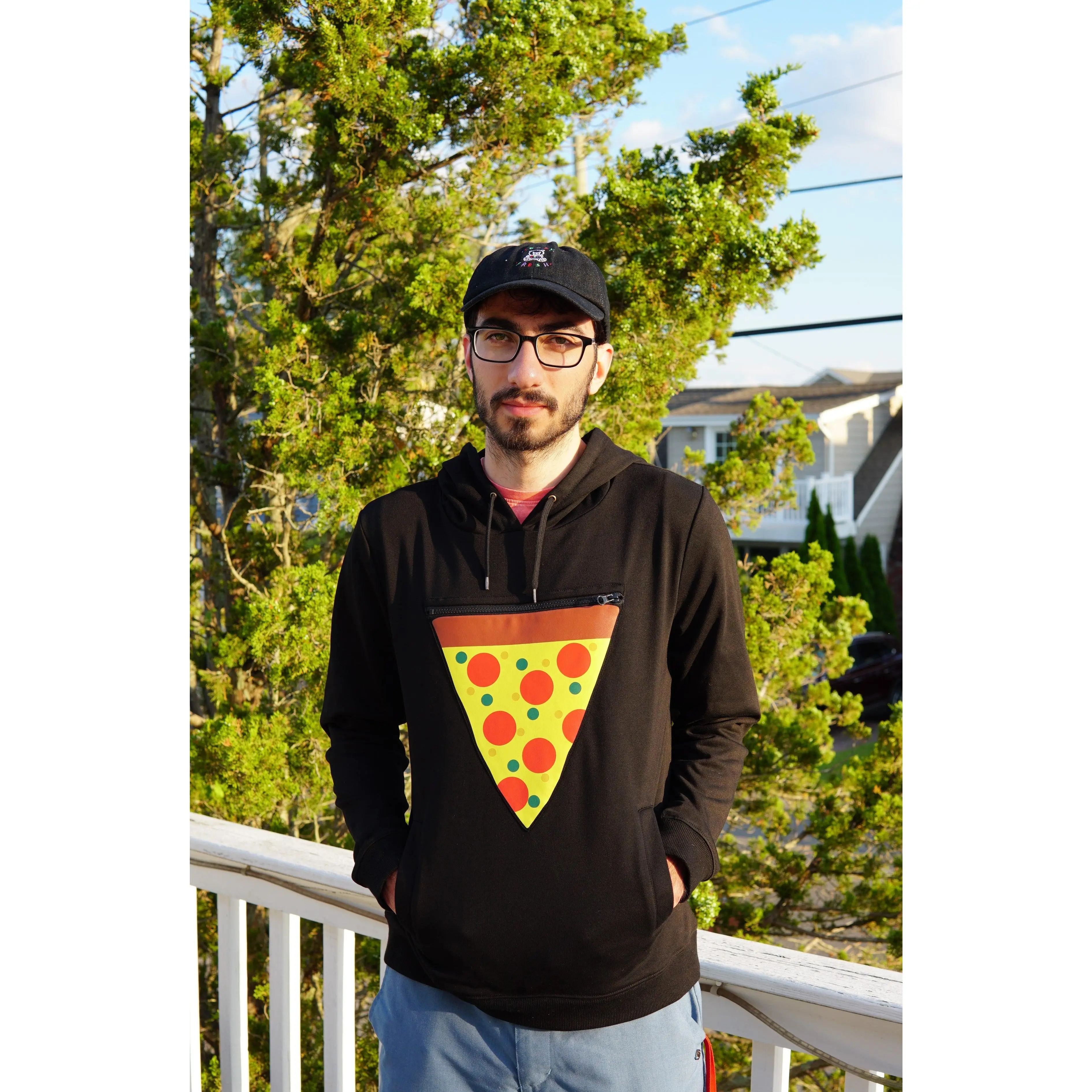 Men's Pizza Pocket Hoodie, Sweatshirt