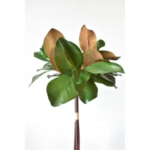 18" Faux Magnolia Leaf Bundle