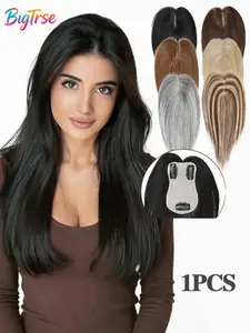 Real Hair Women's Hairpiece, Covers Hair, Adds Volume, High Crown, Lightweight, Breathable, Natural Look, Perfect for Daily Use