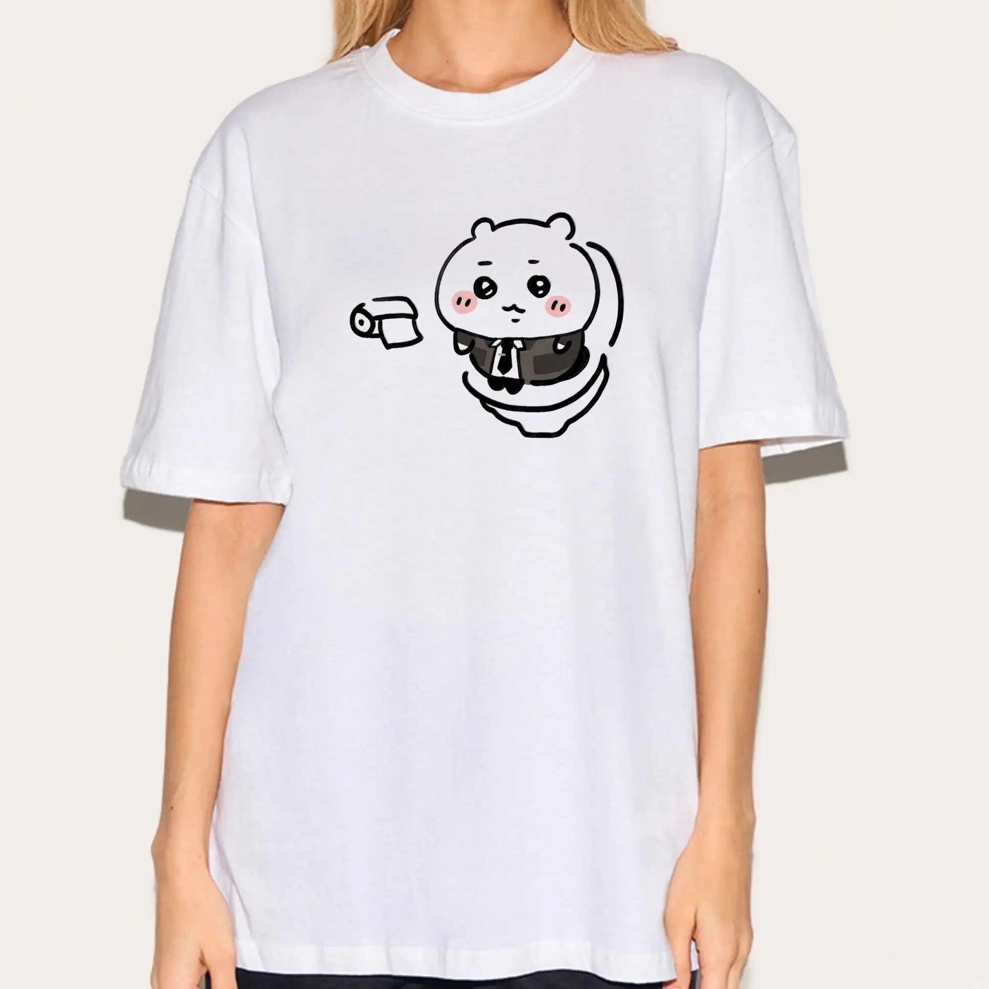 Funny Toilet At Work Shirt, Cute Japanese Anime Manga Inspired Sweatshirt, Unisex Shirt, Birthday gift for Men Women