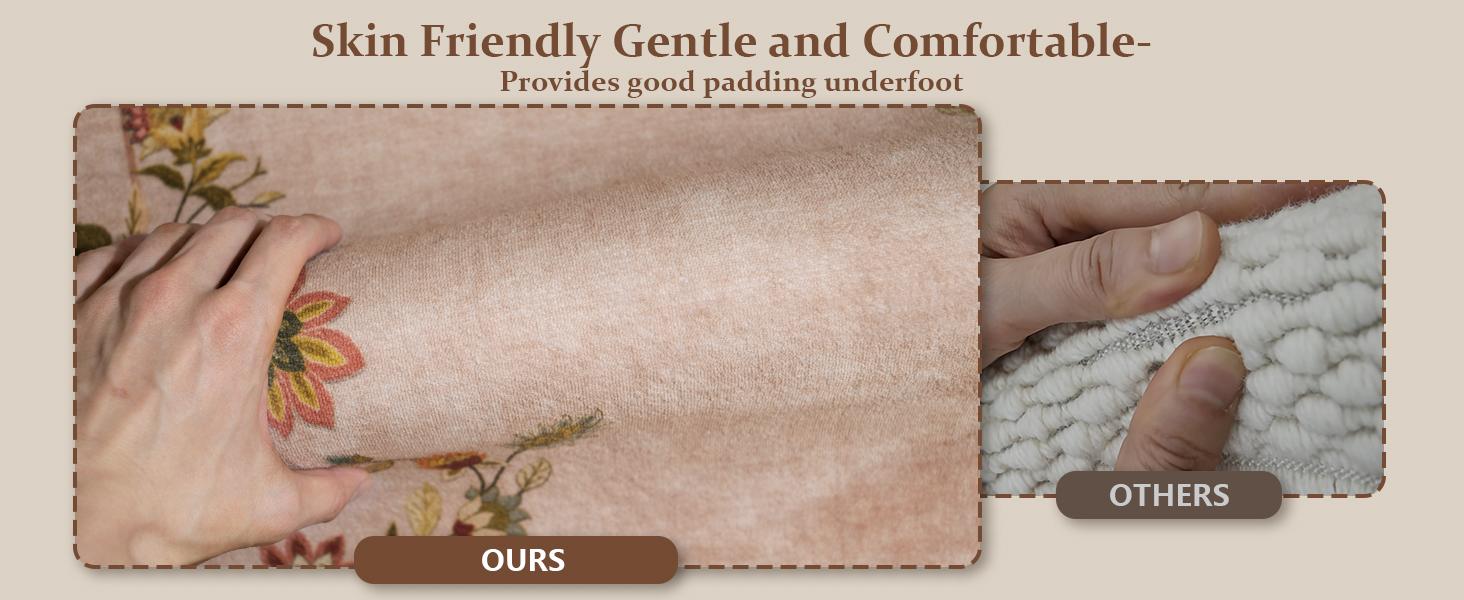 Washable Rug Area Rugs for Living Room: Bedroom Rug Stain Resistant Non Slip Low Pile Ultra Soft Faux Wool Lightweight Large Carpets for Dining Room Kitchen Farmhouse Home Office Indoor