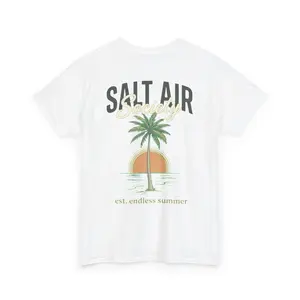 Salt Air Palm Tree T-Shirt | Sunset Beach Graphic T-Shirt