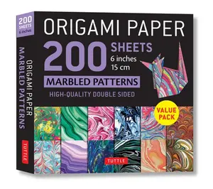 Origami Paper 200 Sheets Marbled Patterns 6 (15 CM): Tuttle Origami Paper: Double Sided Origami Sheets Printed with 12 Different Patterns (Instruction -- Tuttle Studio, General Merchandise