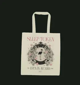 EIA Tour Flamingo Tote BAG - Even In Arcadia Tour Tote Bag, Sleep Token Tote, Flamingo Tote Bag  Art Tote,  Fantasy Gaming Tote Bag, Anime Style Canvas Shoulder Bag, Eco Friendly Shopping Tote