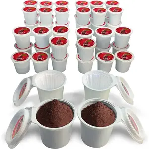 48 Pods - Use Your Favorite Coffee, Fits all K Cup Brewers, Save $Hundreds, Holds 50% More Coffee for a Richer or a Larger Brew for Morning Commute (Red)