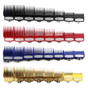 professional hair clipper comb set, 8 counts/set mixed size electric hair clipper limited comb set, personal care accessories, barber equipment for barber kit clipper blade hair cutters, attachment