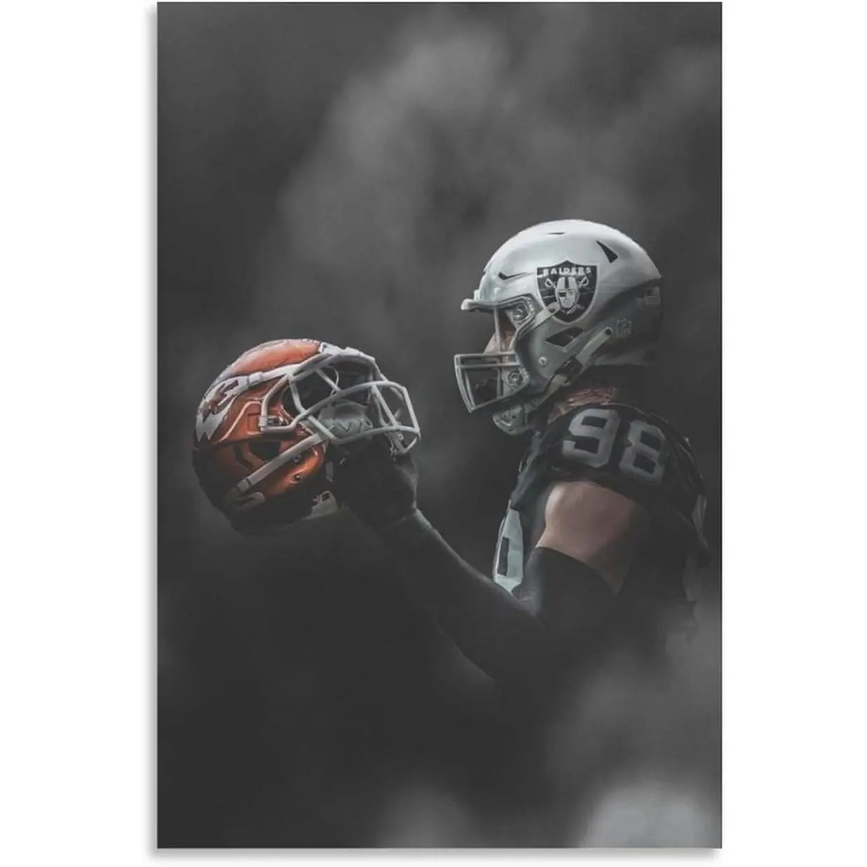 Maxx Crosby Poster Art Wallpaper (3) Home Decor Poster Wall Art Hanging Picture Print Bedroom Decorative Painting Posters Room Aesthetic