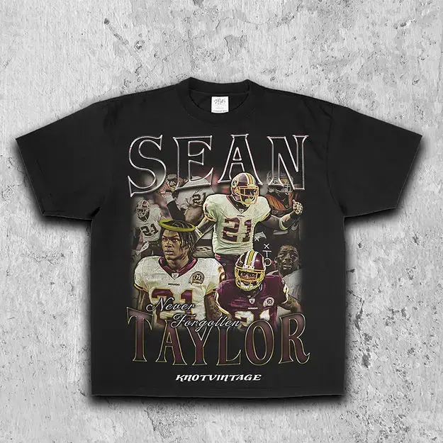 Sean Taylor T-Shirt, Tropical Streetwear Style | Unisex Aesthetic Graphic Tee | Soft Cotton Fit