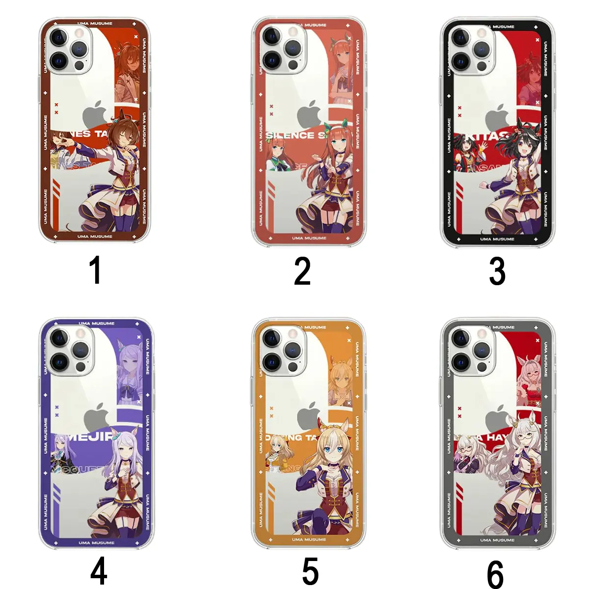 Uma Musume Game Characters Phone Case for iPhone For Samsung, Dual Layer Protective Case, Anime Phone Cover, Gamer Gift for Her or Him