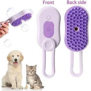 Pet Steam Brush,Cat Dog Hair Remover, Adjustable Pet Hair Remover,Pet Steamy Mist,Steam Pet Brush for Pet Hair 3-IN-1 Steamy Cat Brush Grooming Comb for Dogs & Cats Remove Flying Fur Steam Advanced Pet Hair Removal Comb pet pal brush Grooming Tools