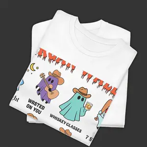 ghost halloween tshirt, country music gift