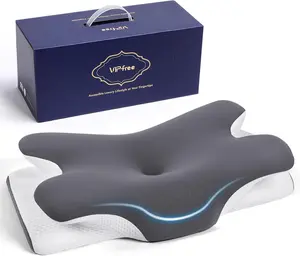Cervical Cooling Ergonomic Pillow, Adjustable Ergonomic Memory Foam Pillow, Cervical Support & Relieves Neck and Shoulder Pain, Orthopedic Pillow