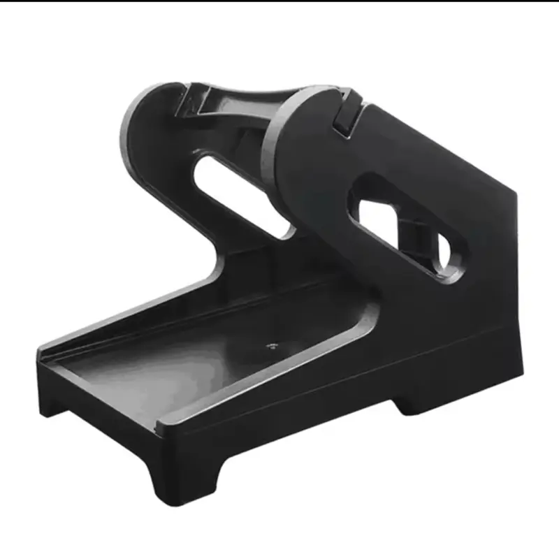 Label Holder Desktop Printer Accessory Supplies Shipping Label Stand for Rolls and Fanfold Labels Supermarket Factory Office Portable Handheld Black on QWERTY