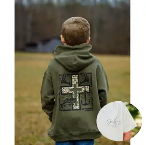 Cross Camo Hunting and Fishing hoodie, toddler boy stuff, kids stuff for boys, boys christmas gifts, country boy clothes, toddler items