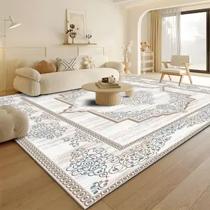 Floral Pattern Floor Mat, 1 Count Non-slip Floor Carpet, Decorative Area Home Decor Rugs, Home Decor for Living Room Bedroom, Dirt Resistant Floor Mat, Bedroom Carpet