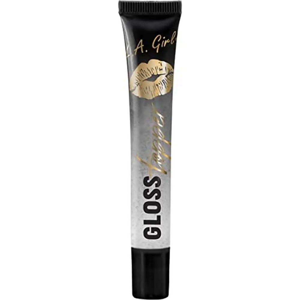 L.A. Girl Gloss Topper - Clear High-Shine Lip Gloss with Vitamin E Aloe & Rosehip Seed Oil - Non-Sticky Moisturizing Formula - Cruelty-Free Vegan - 10ml Bottle