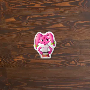 Bunnie (Mad) Custom-shaped pillow