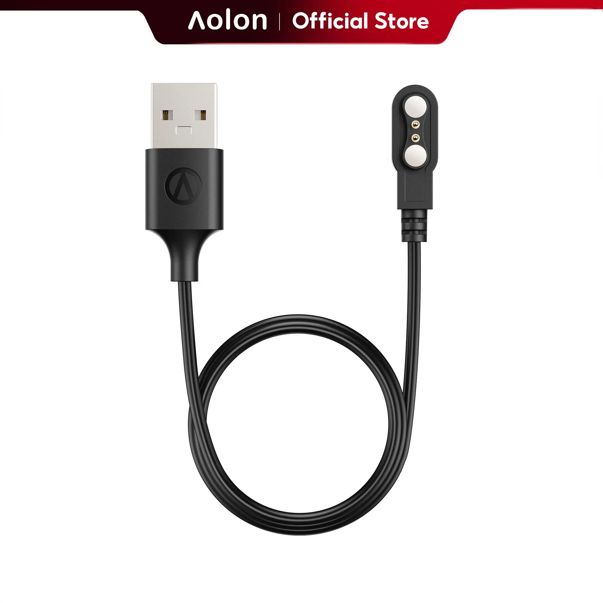 AOLON Soft Silicone Magnetic Charging Cable Replacement Charger (ACC02) - Wearable Accessories for Smartwatch Users,Power Adapter,USB Charger,5V/1A USB Power Adapter