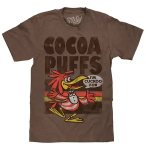 "I'm Cuckoo For Cocoa Puffs" T-shirt - Brown