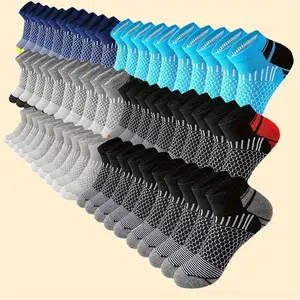 30/60 Pairs Men's Low Cut Sports Socks - Odor Resistant, Moisture Absorbing, Super Comfortable, Elastic Fit - Suitable for All Seasons, Multi-functional Sock Set with Seasonal Style Menswear Activewear