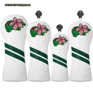 Jacket Cherry Blossom Design Golf Club Head Cover, Exquisite Embroidery, Suitable for Men & Women, Outdoor Golf Accessory