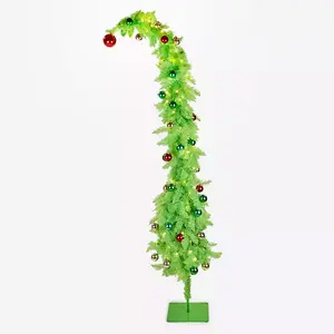 7 ft. Pre-Lit Green Whimsical Christmas Tree