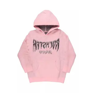 Andreas Pink/Black Reflected Graphic Knitted Hoodie