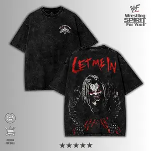Bray Wyatt The Fiend Acid Washed T-Shirt – Wrestling WWE Champion Inspired 90s Vintage Graphic Tee Double Printed , Video Night Fight Clothing, Oversized Premium Heavy Cotton Unisex Streetwear Gift For Game Fans Lover