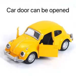 Volkswagen Beetle Car Model, Diecast Metal Car, Detailed Alloy Die-Cast Collectible Toy, Openable Doors, Perfect Gift for Kids & Adults