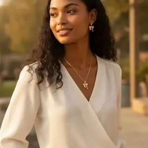 Timeless Bow Gold Jewelry Set - Elegant Bow Design for Everyday Wear