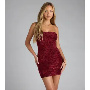 Wild Nights Only Cheetah Velvet Mini Dress