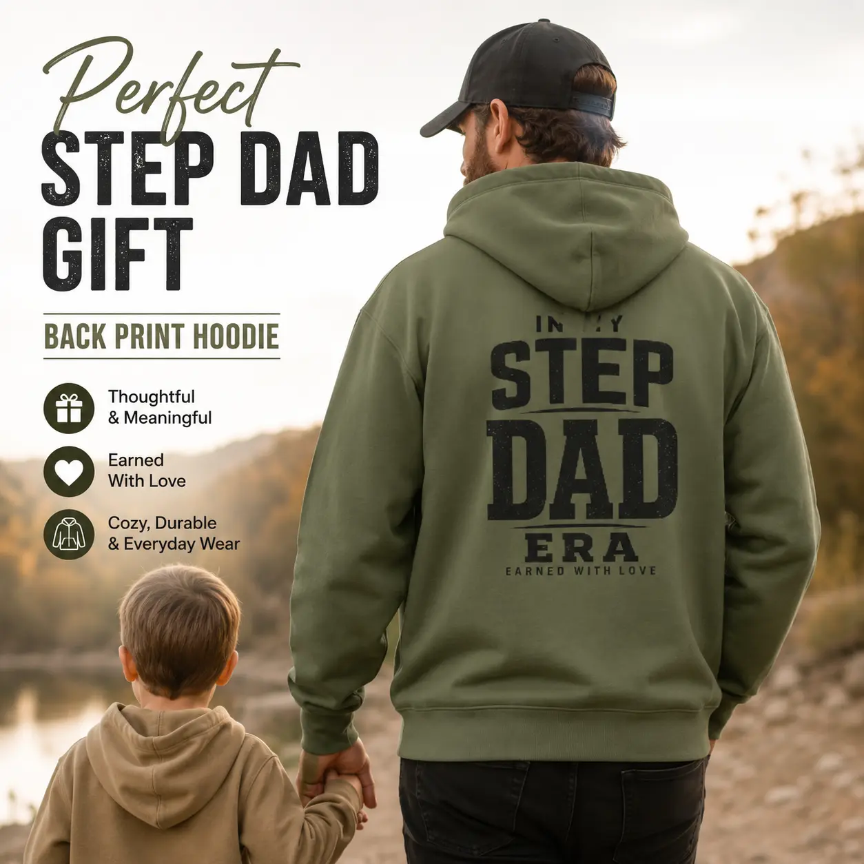 Step Dad Hoodie | Meaningful Stepdad Gift | Father’s Day Hoodie