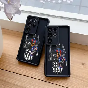 Famous Fashion Football Player B-Barcelonas Popular Number 10 Phone Case Is Compatible with for samsung for galaxy S25 S24 S23 S22 S21 S20 FE Ultra Plus 4G 5G, Featuring a Soft TPU Back Cover.