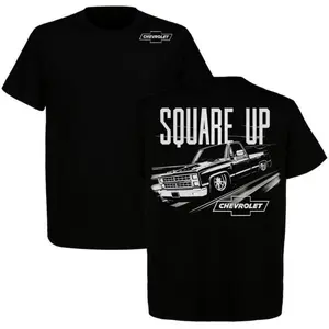 Chevy Gang Tee Gift for Him Classic Men CottonMenswear Top Square Up Design Unisex Fit Tshirt 100%Cotton Soft Comfy Streetwear Fabric Crewneck - Love, Embroidered