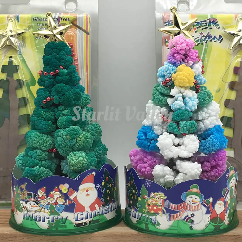 Magic DIY Blossom Tree - Grow Your Own Holiday Magic! DIY Crystal Growing Tree Magic Tree Holiday Craft Kit Interactive Christmas Decor Fun Activity