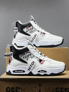 Men's Elevated High-Top Sneakers | Breathable Casual Shoes | Modern Platform Design