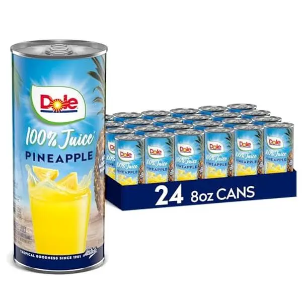 Dole Pineapple Juice, 8.0 Fl Oz, Pack of 24