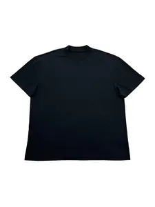 Men's All Black Cotton Crew Neck T-Shirt, Short-Sleeve Comfortable Fit Casual Tee, Soft Breathable Basic Top for Daily, Street & Workout Wear