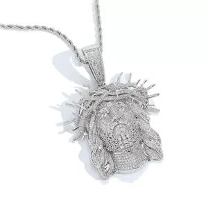 M2-2394 Vintage Hip-Hop Jesus Pendant | Spiked Copper Zircon | Personalized Men’s Entrepreneurial Style outdoorfun