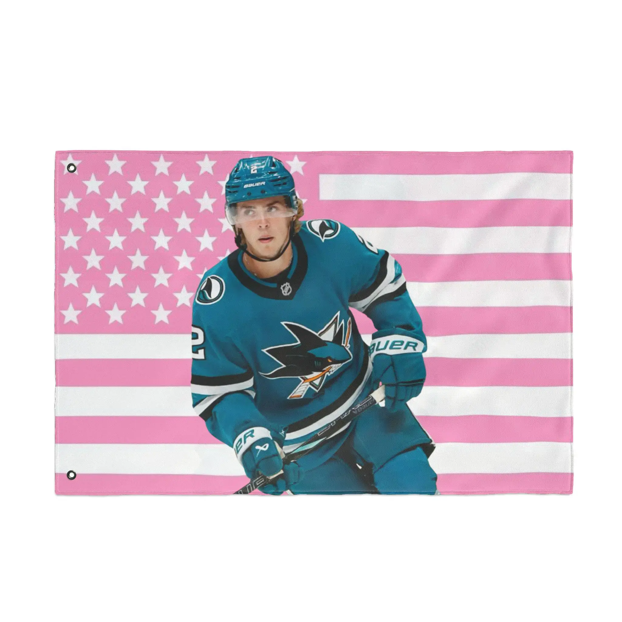Will Smith Hockey Decorative Flag - Premium Polyester, Soft Synthetic Hanging Banner, Multi-Size Lightweight Smooth-Print Decoration Items for Indoor/Outdoor Home Wall Decor, Collectibles