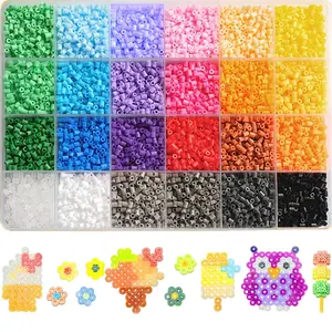 24 Colors 12000 Pieces 2.6mm Bead Set, DIY Beads, DIY Jewelry Making, Pixel Art Puzzle, Handmade Gift, Craft Kit for Creative Projects, Versatile Use