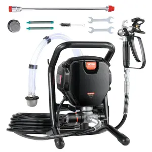 VEVOR Stand Airless Paint Sprayer, 950W 3000PSI High Efficiency Electric Airless Sprayer With Cart, Paint Sprayers for Home Interior and Exterior Furniture and Fences, Fine And Even Painting EffectVEVOR Super Brand Day