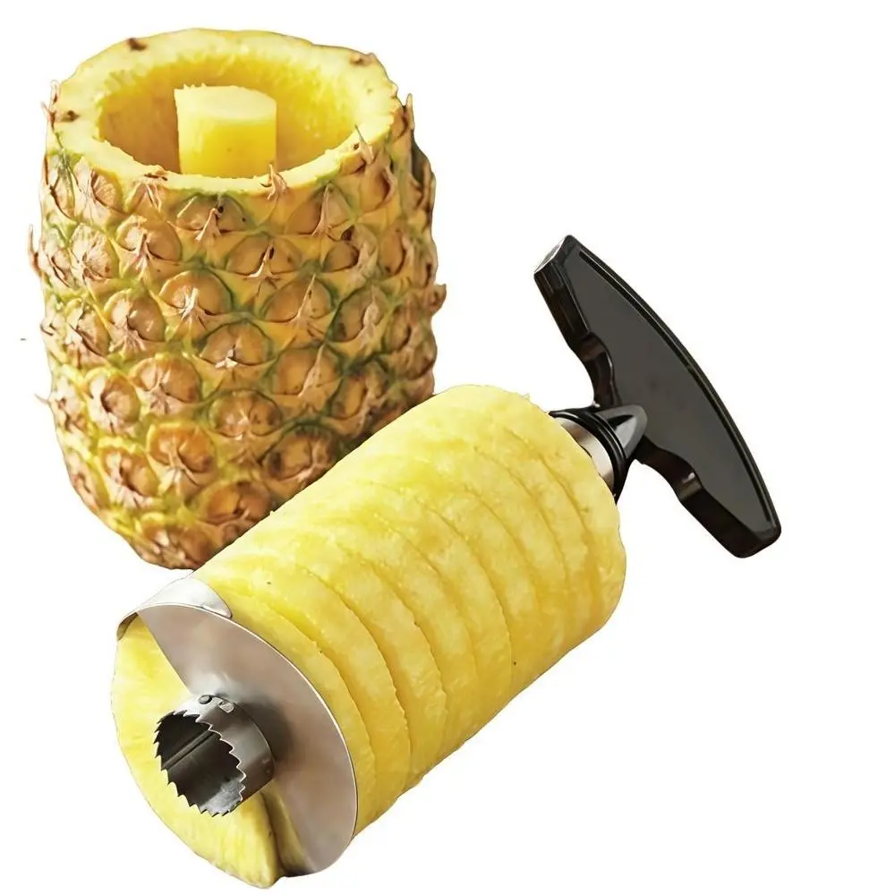 Stainless Steel Pineapple Peeler, Vegetable Fruit Cutter, Efficient Tool for Removing Skin and Core, Durable Separator for Easy Fruit Preparation, Fruit Peeler Utensils