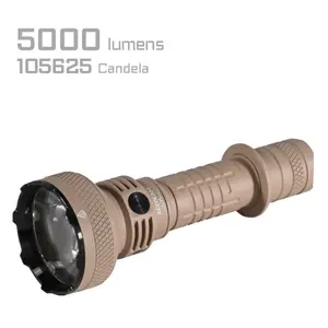 Acebeam L35 2.0 Desert Flashlight – 6500K CREE XHP70.3 HI | 5000 Lumens Tactical Duty Light - Rechargeable Waterproof LED Flashlight - High Power Portable EDC  Torch for  Search, Rescue & Outdoor Use