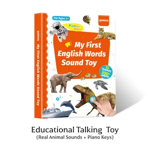 Interactive Sound Toys for Kids – 300+ Words, Songs & Games – Early Learning Toy for Toddlers Ages 1-6 – English  Talking Toy – Montessori Gift for Home & Preschool