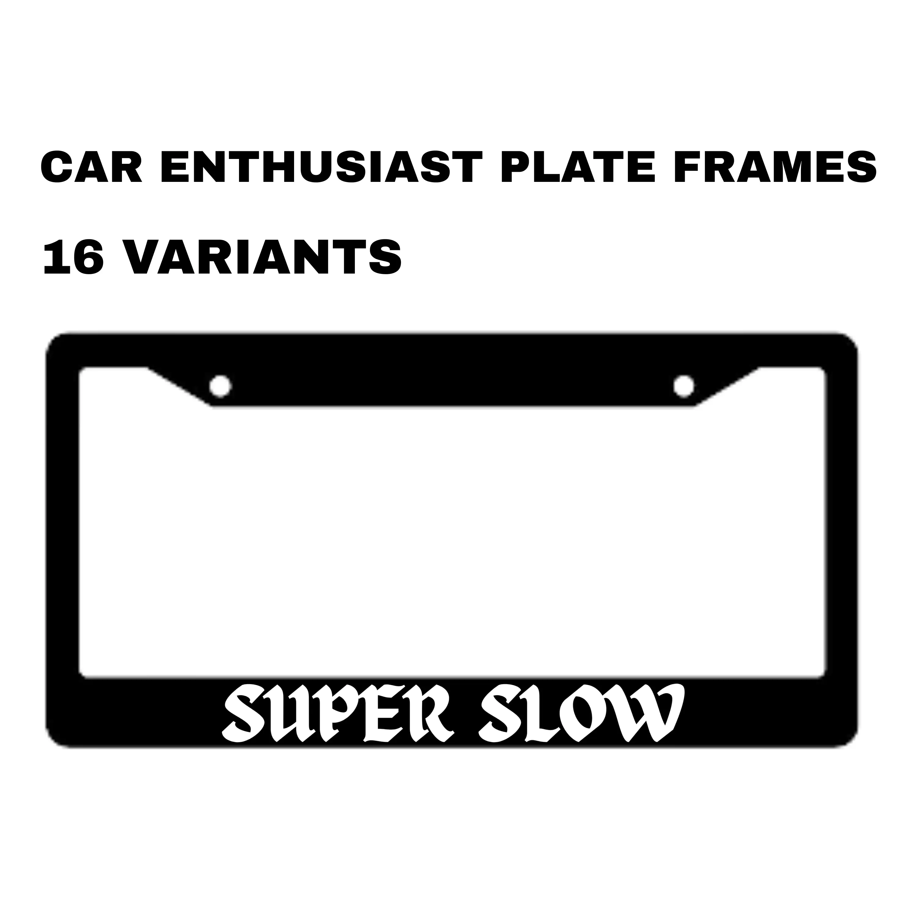 CAR ENTHUSIAST Plate Frames