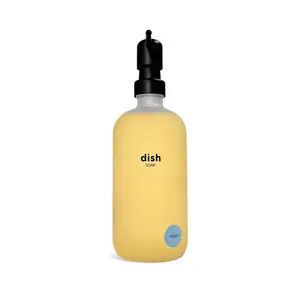 Everneat Ultra-Concentrated Dish Soap (Bloom) | Plant-Based, Cuts Grease, For Handwash + Dishwasher| Eco-Friendly, Refillable Glass Bottle (16oz)